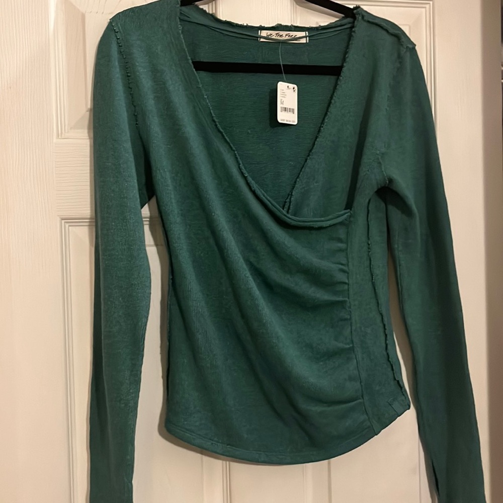 Free People Medium Top Everglade Color